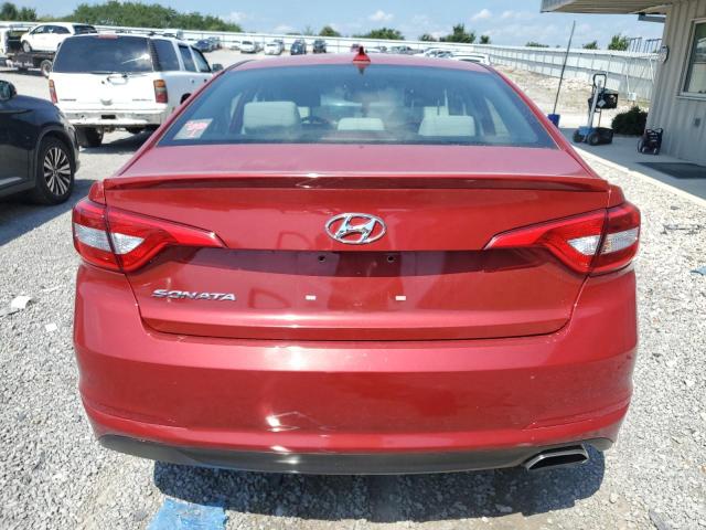  HYUNDAI SONATA 2017 Czerwony