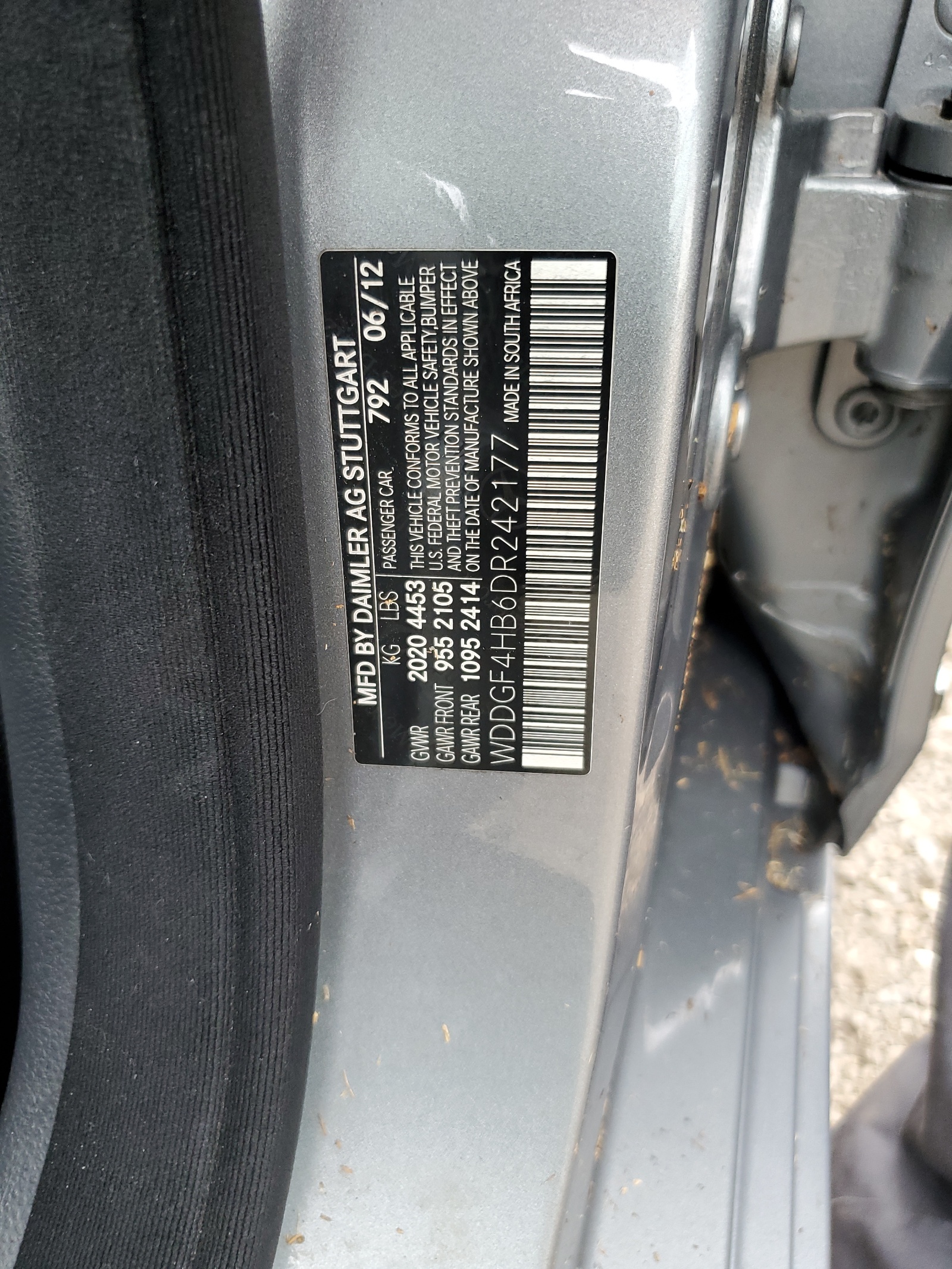 WDDGF4HB6DR242177 2013 Mercedes-Benz C 250