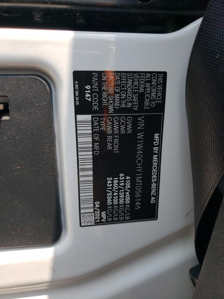 2021 Mercedes-Benz Sprinter 2500 VIN: W1W40CHY1MT056146 Lot: 61873944