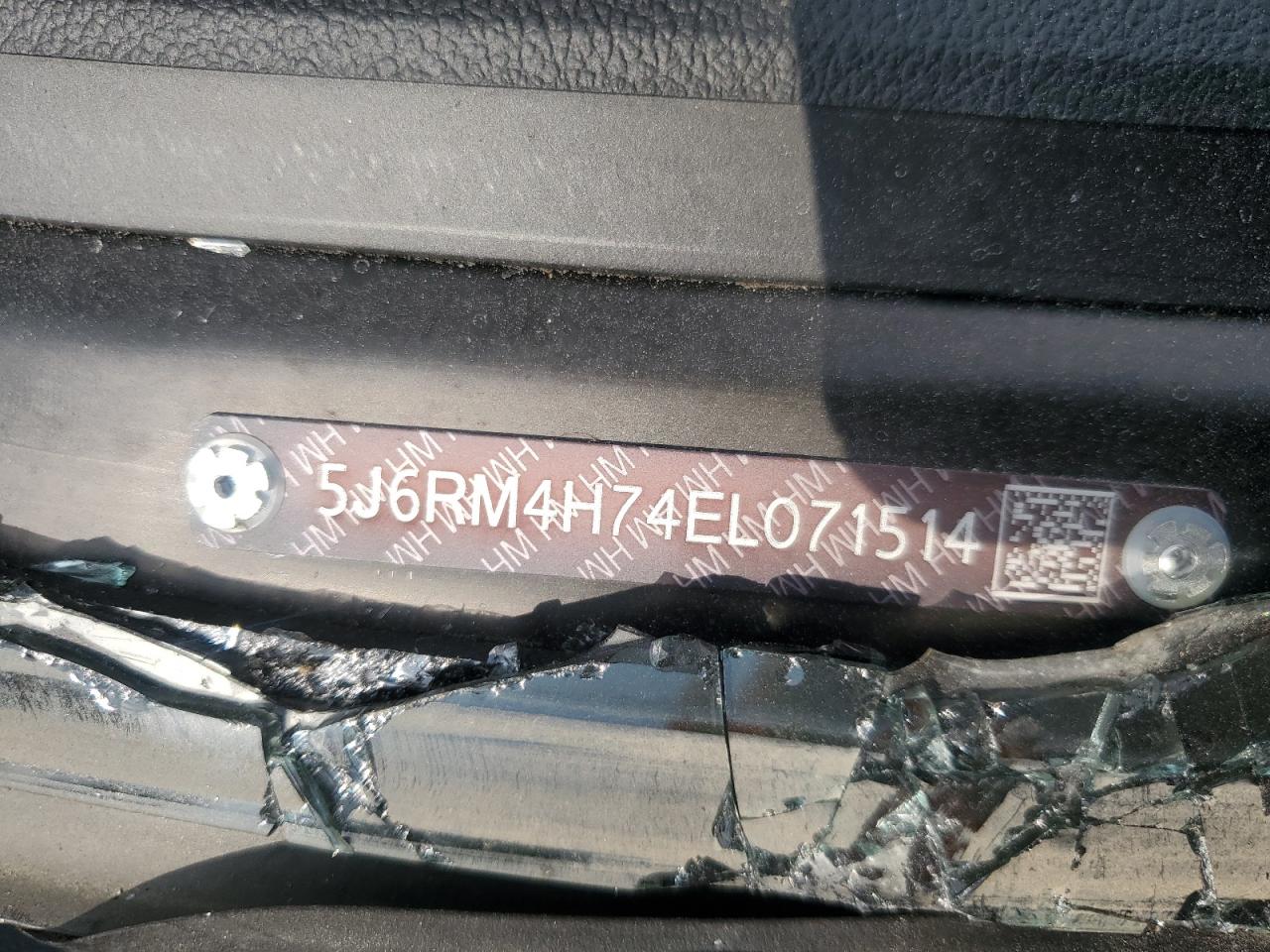 2014 Honda Cr-V Exl VIN: 5J6RM4H74EL071514 Lot: 64797864