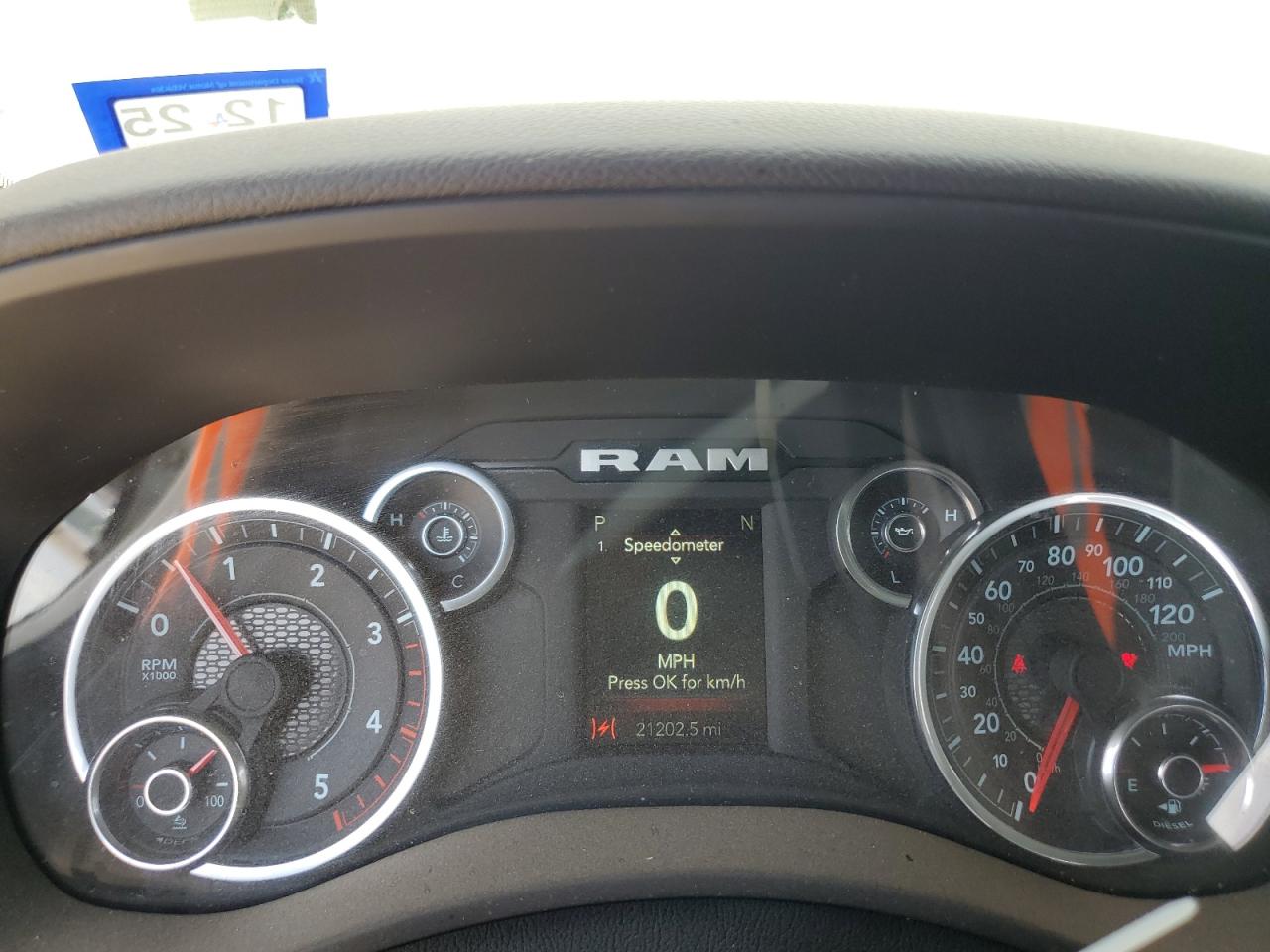 2024 Ram 2500 Big Horn VIN: 3C6UR5DL7RG134920 Lot: 61317564