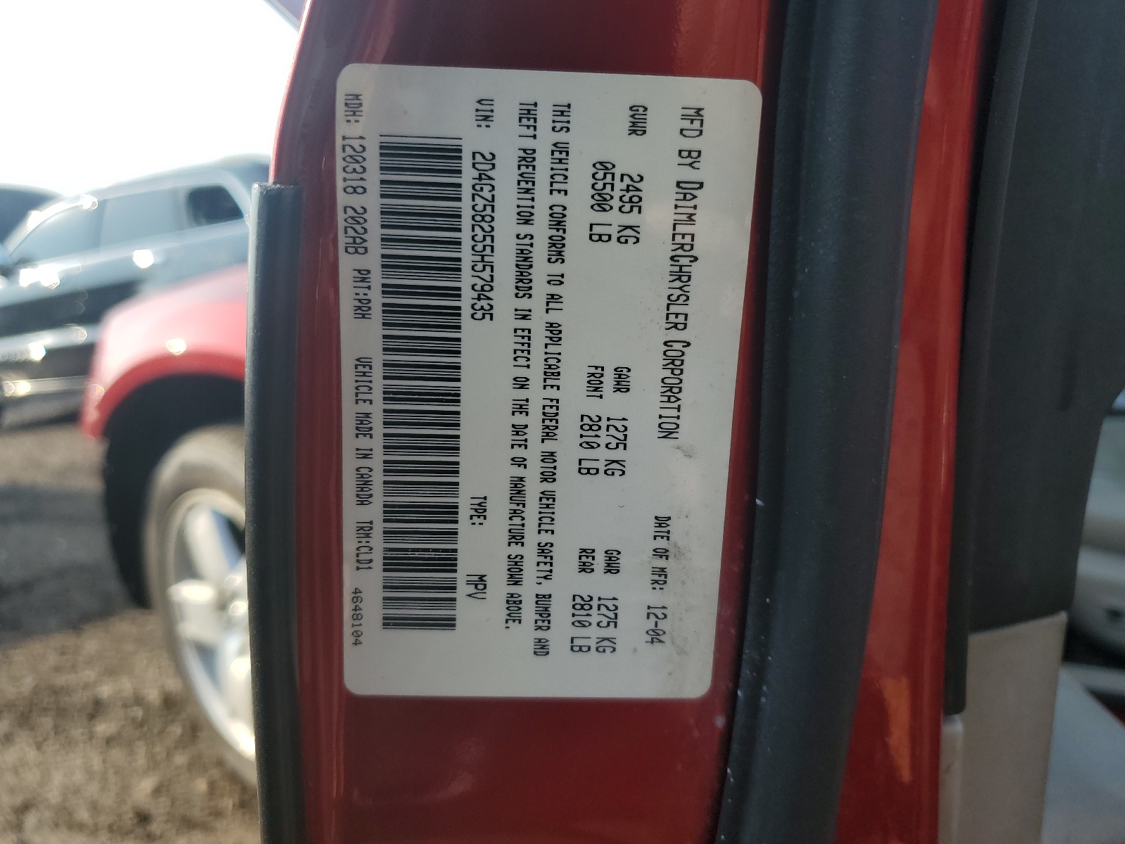 2D4GZ58255H579435 2005 Dodge Magnum R/T