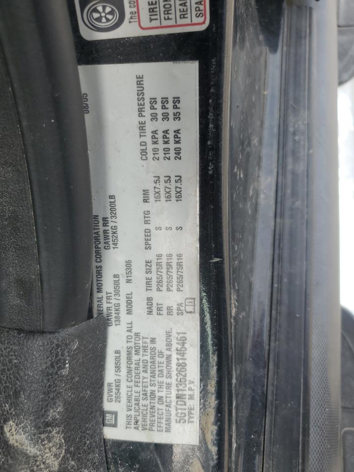 2006 Hummer H3 VIN: 5GTDN136268146461 Lot: 62803274