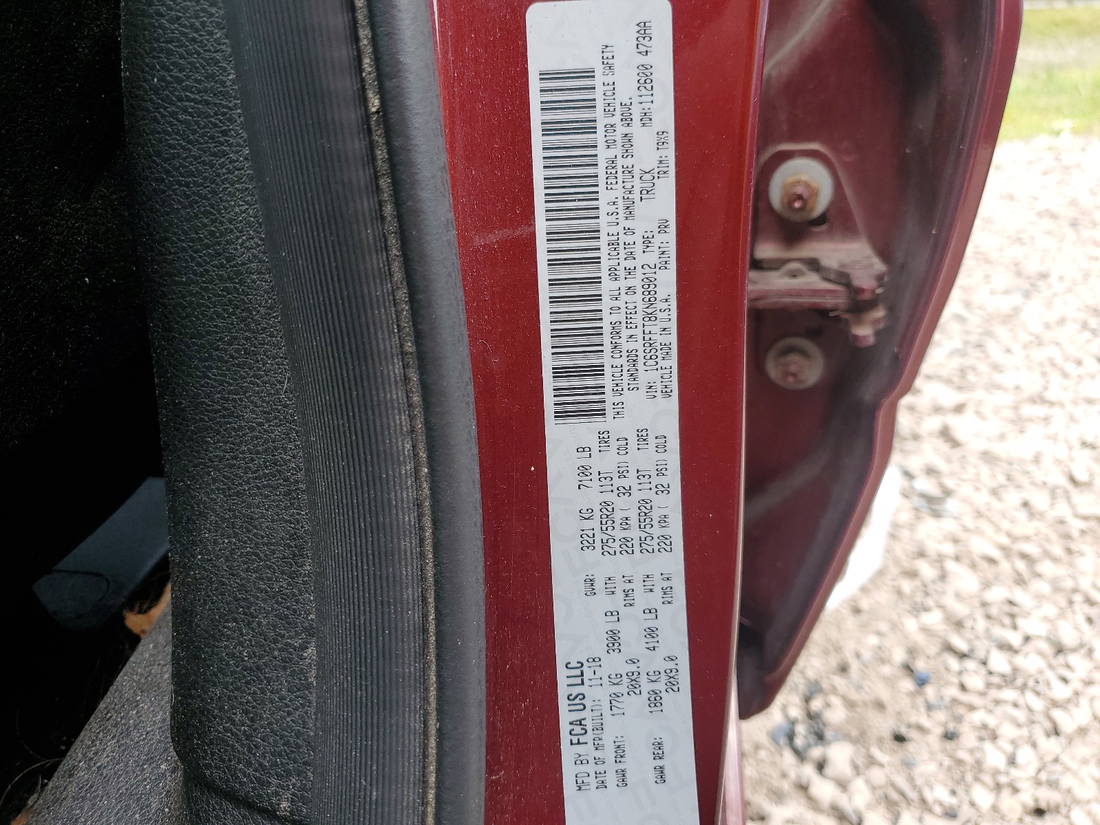 1C6SRFFT8KN689012 2019 Ram 1500 Big Horn/Lone Star