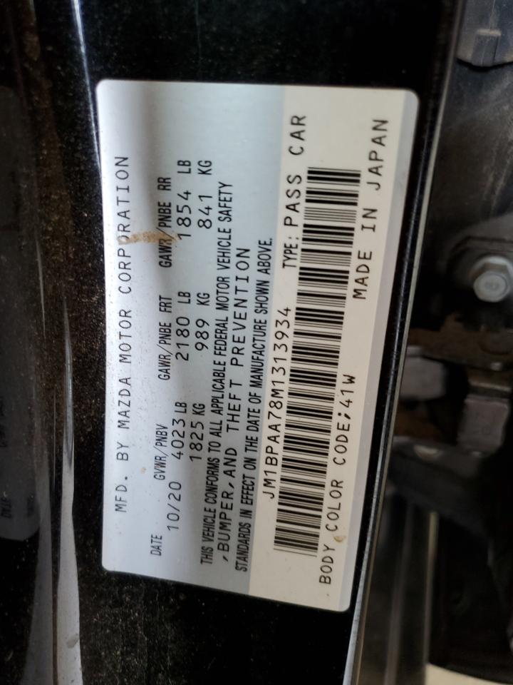 JM1BPAA78M1313934 2021 Mazda 3