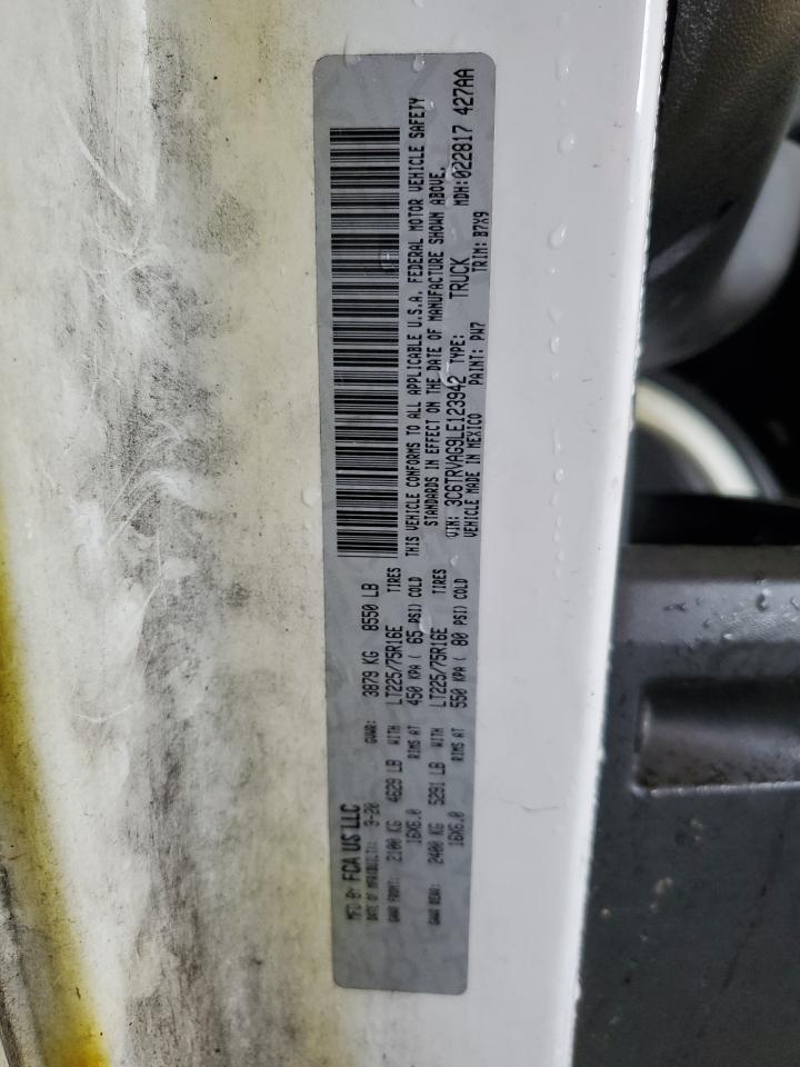 2020 Ram Promaster 1500 1500 Standard VIN: 3C6TRVAG9LE123942 Lot: 64210904