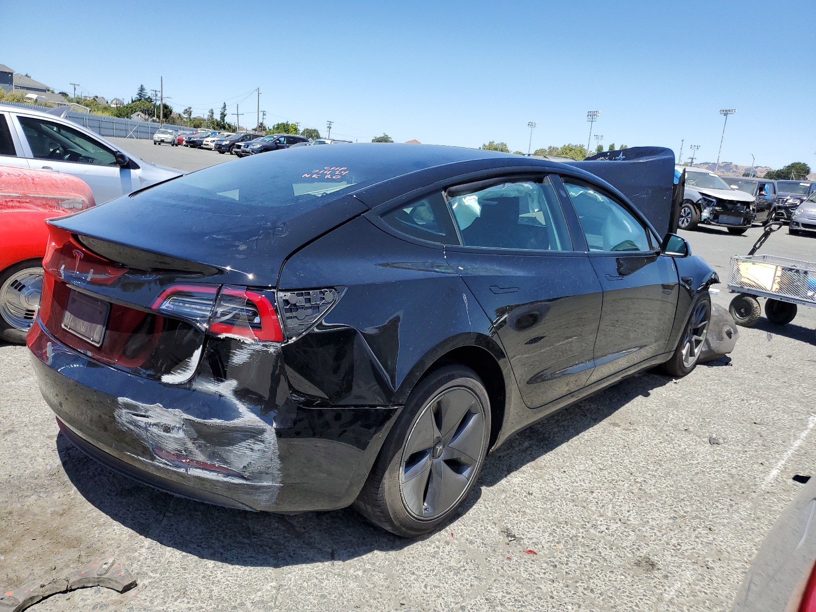 2022 Tesla Model 3 vin: 5YJ3E1EA1NF110277