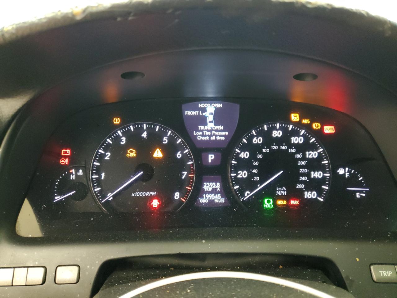 2007 Lexus Ls 460 VIN: JTHBL46F475045442 Lot: 62983244