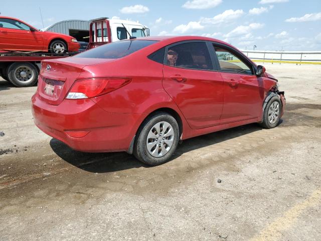 Sedans HYUNDAI ACCENT 2017 Czerwony