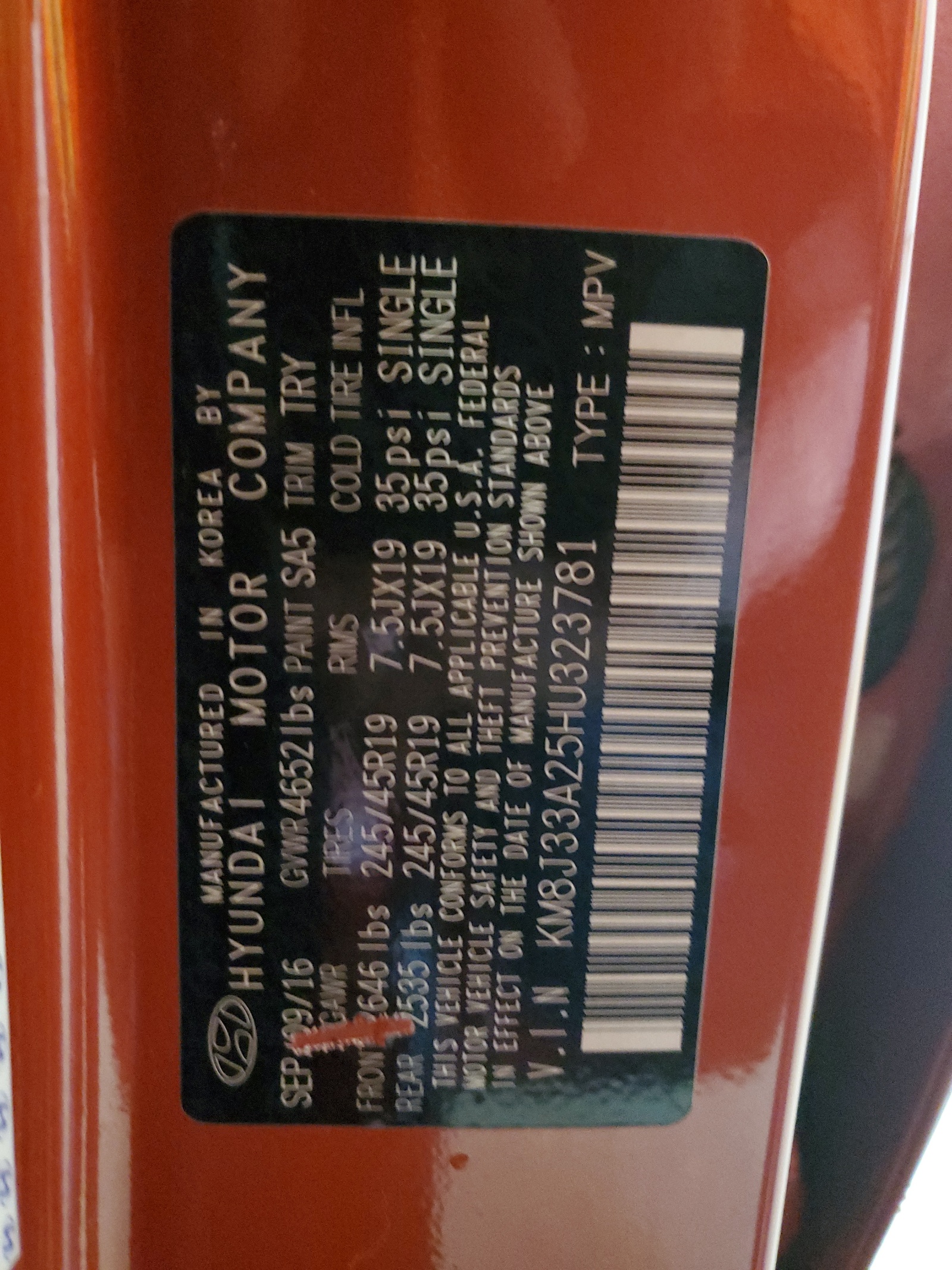 KM8J33A25HU323781 2017 Hyundai Tucson Limited