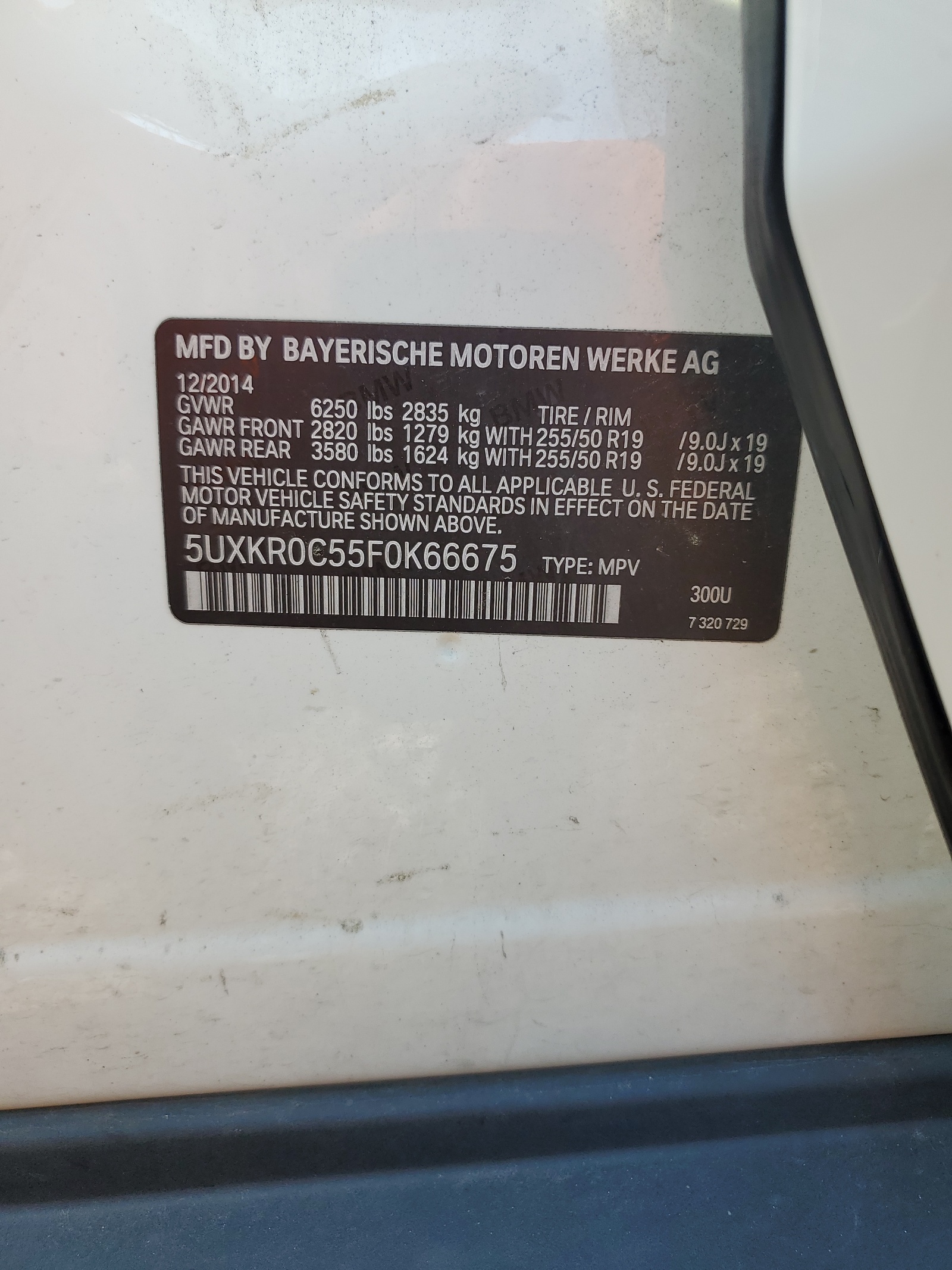 5UXKR0C55F0K66675 2015 BMW X5 xDrive35I