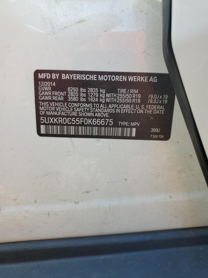 2015 BMW X5 xDrive35I VIN: 5UXKR0C55F0K66675 Lot: 63239544