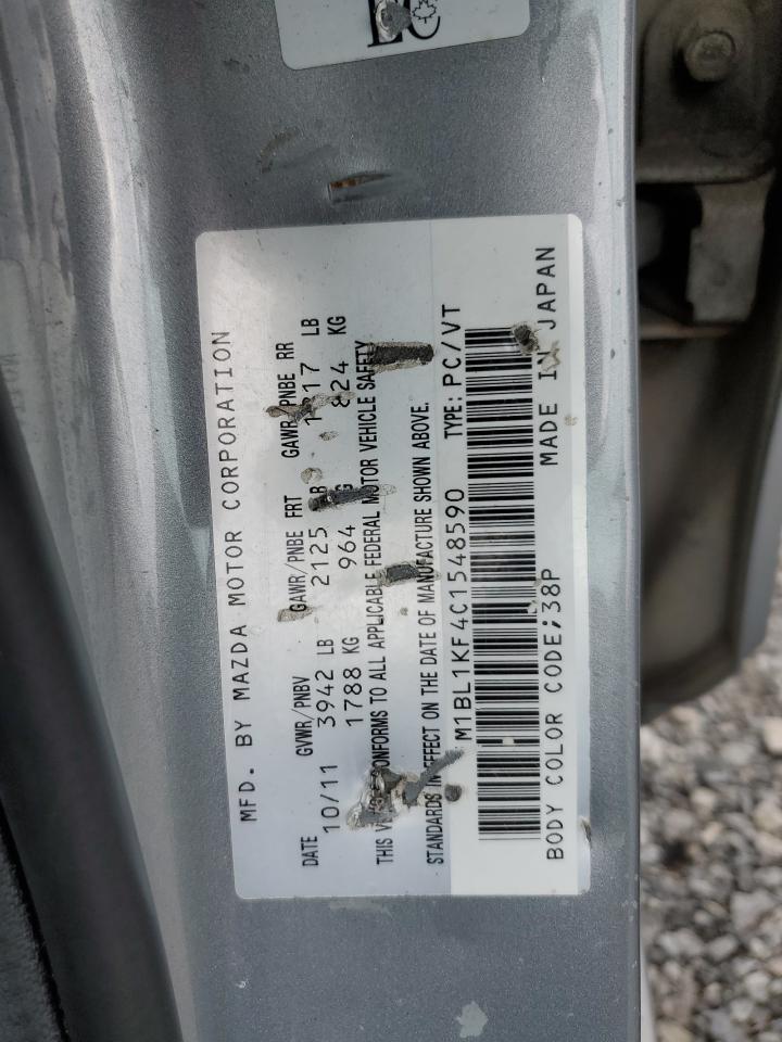 2012 Mazda 3 I VIN: JM1BL1KF4C1548590 Lot: 63871714