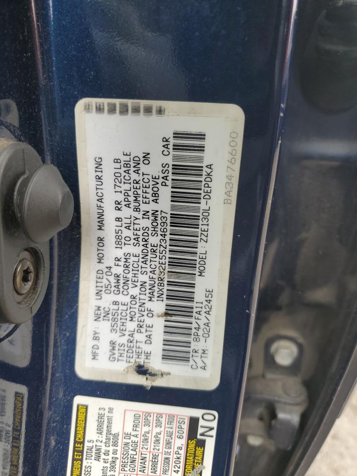 2005 Toyota Corolla Ce VIN: 1NXBR32E55Z346937 Lot: 63166654