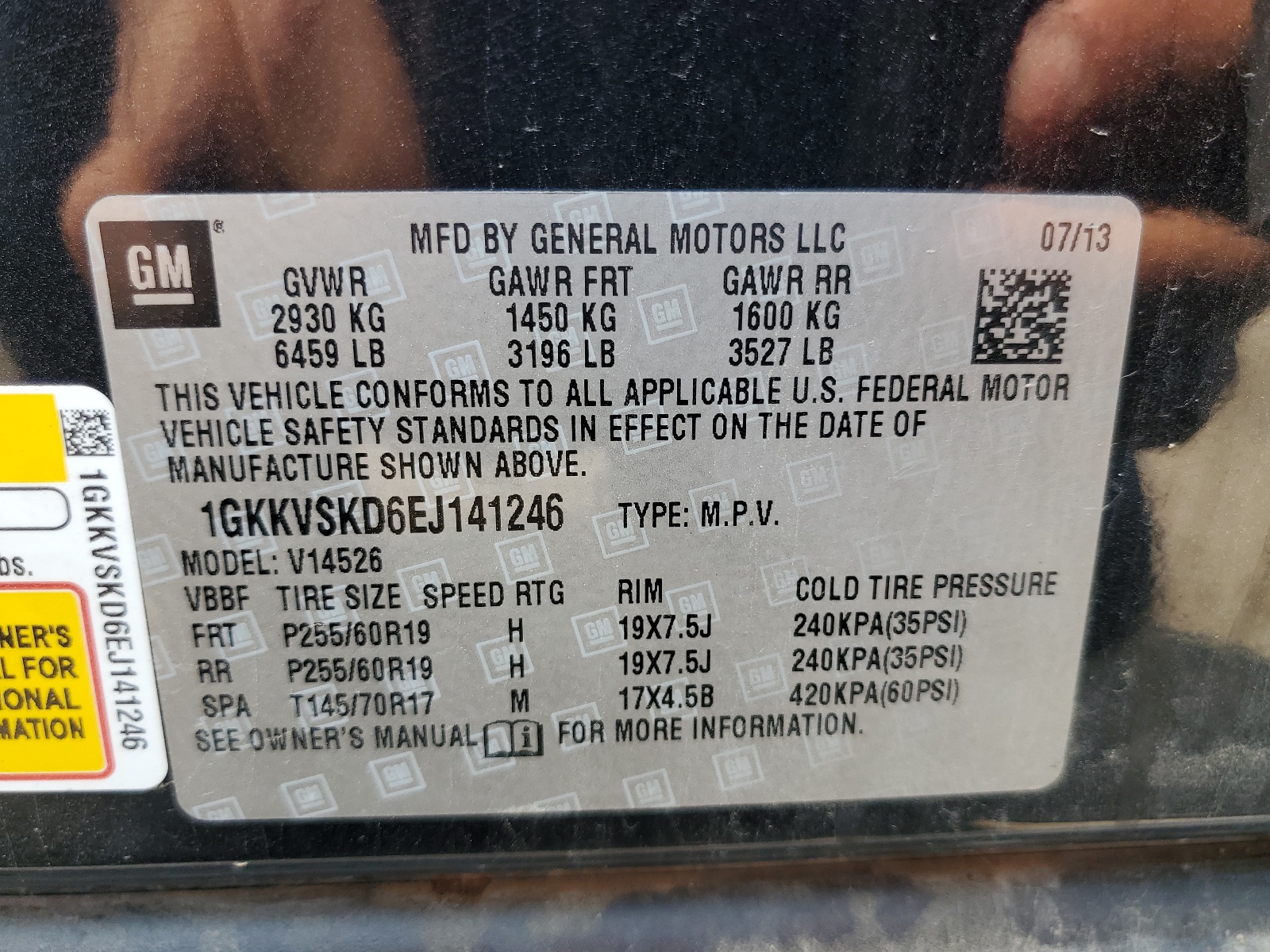 1GKKVSKD6EJ141246 2014 GMC Acadia Slt-2