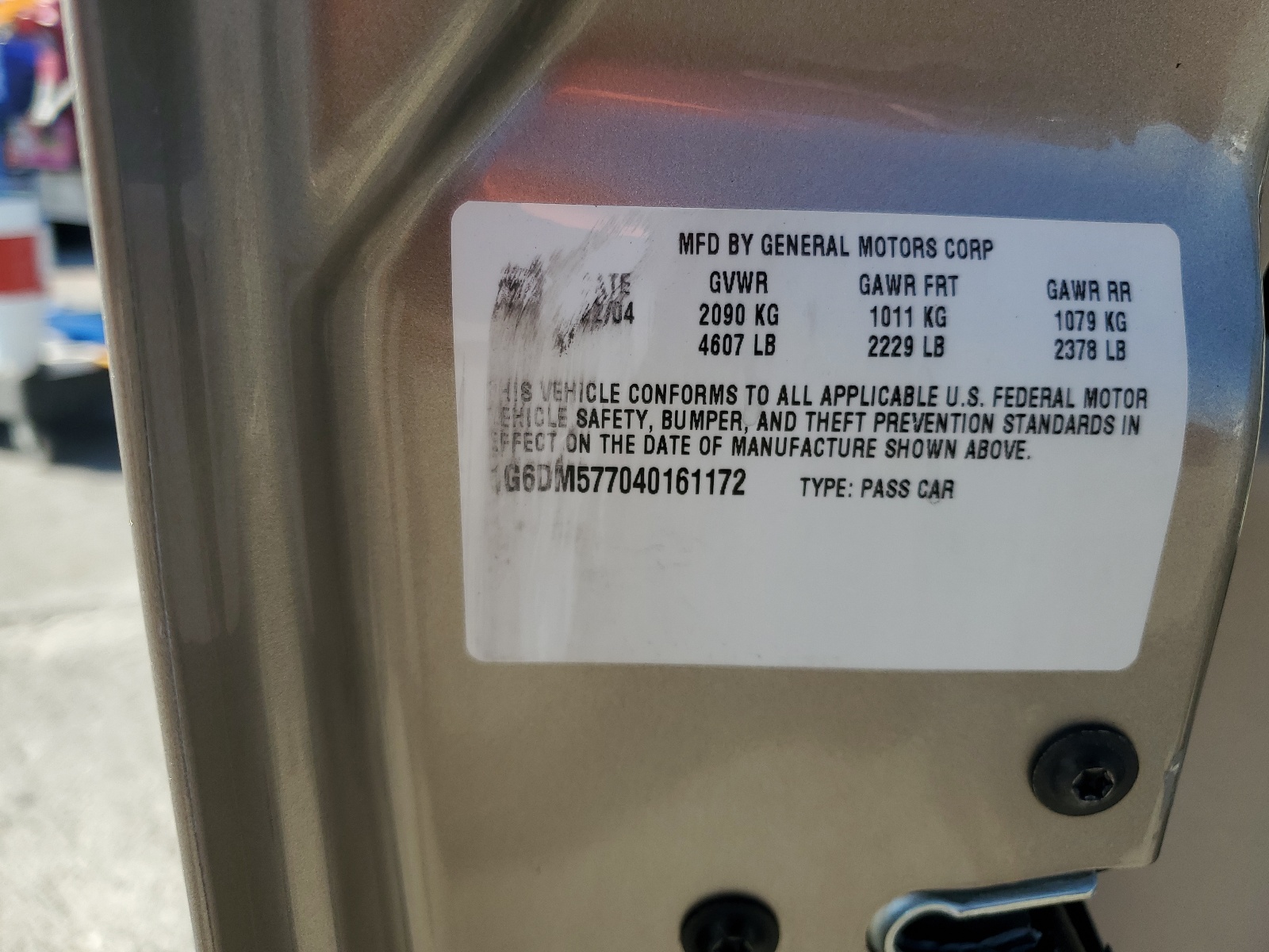 1G6DM577040161172 2004 Cadillac Cts