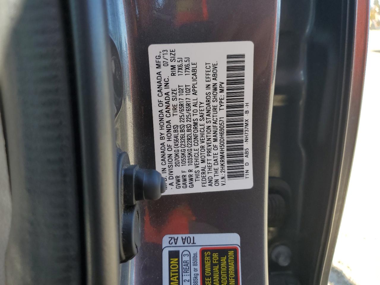 2013 Honda Cr-V Ex VIN: 2HKRM4H50DH690571 Lot: 65437344