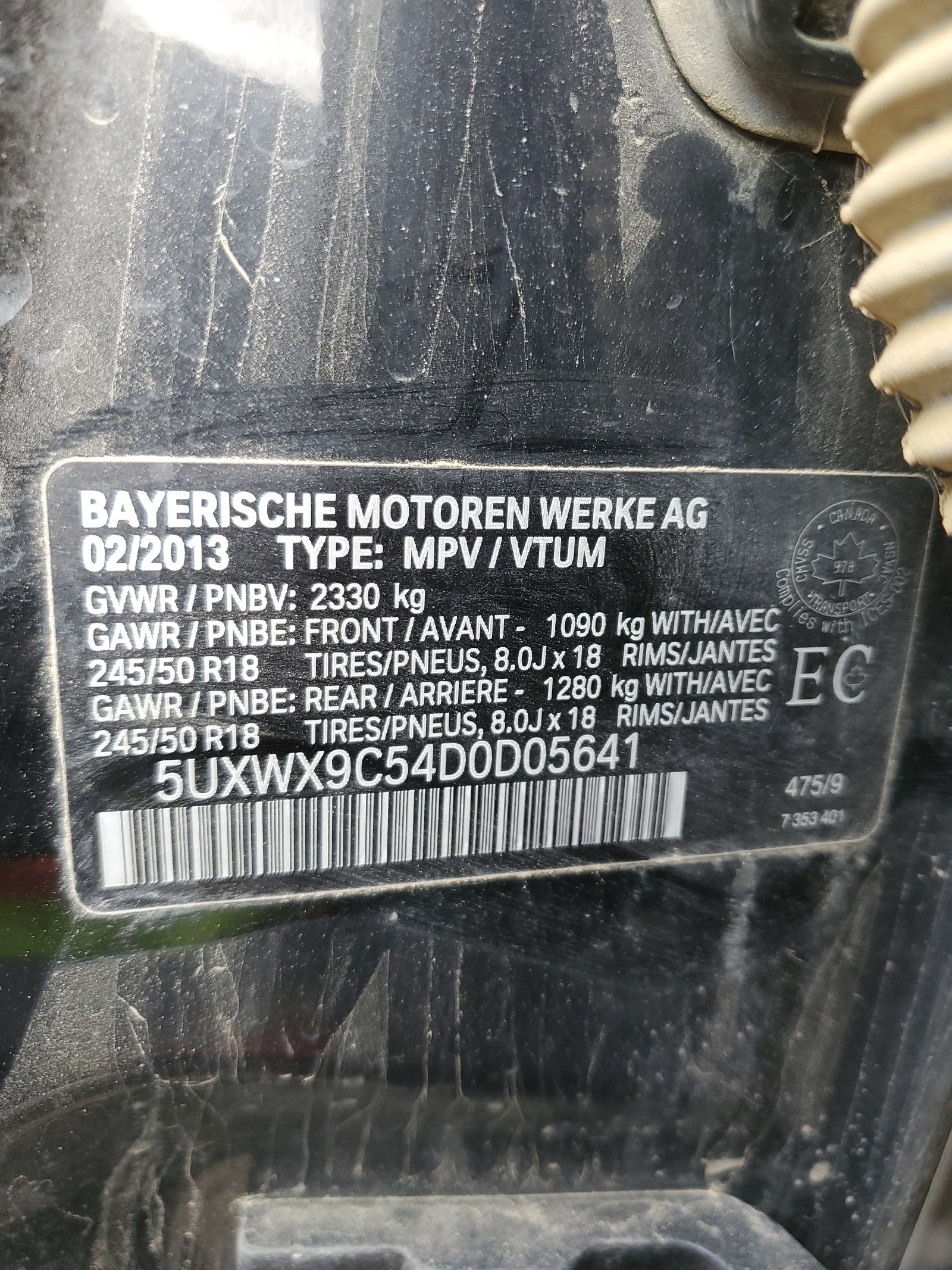5UXWX9C54D0D05641 2013 BMW X3 xDrive28I