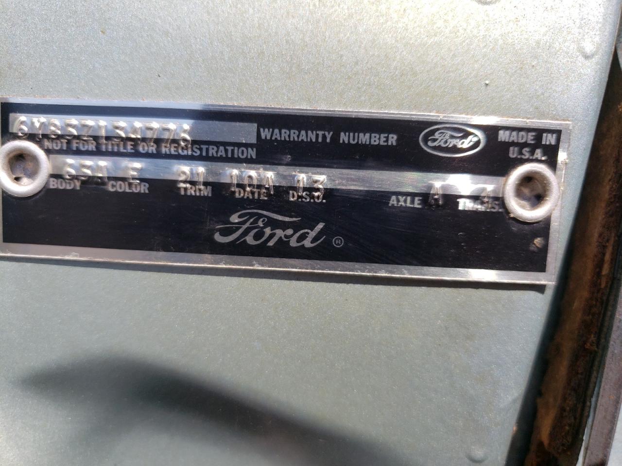 1966 Ford Thunderbir VIN: 6Y83Z134776 Lot: 55315614