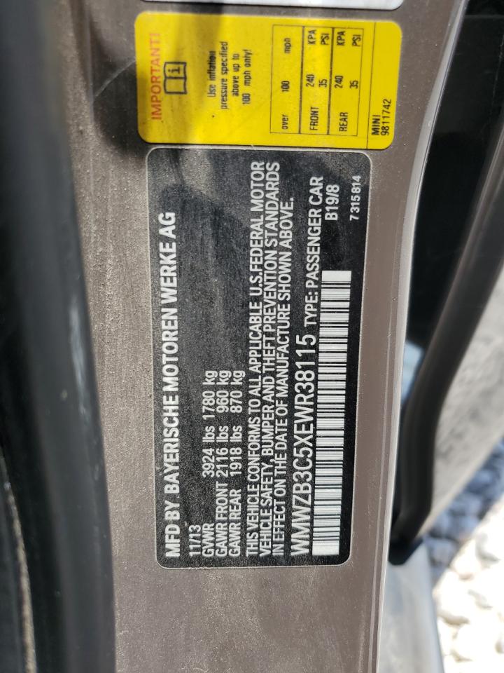 2014 Mini Cooper Countryman VIN: WMWZB3C5XEWR38115 Lot: 62795984