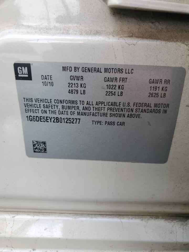 2011 Cadillac Cts Luxury Collection VIN: 1G6DE5EY2B0125277 Lot: 61638444