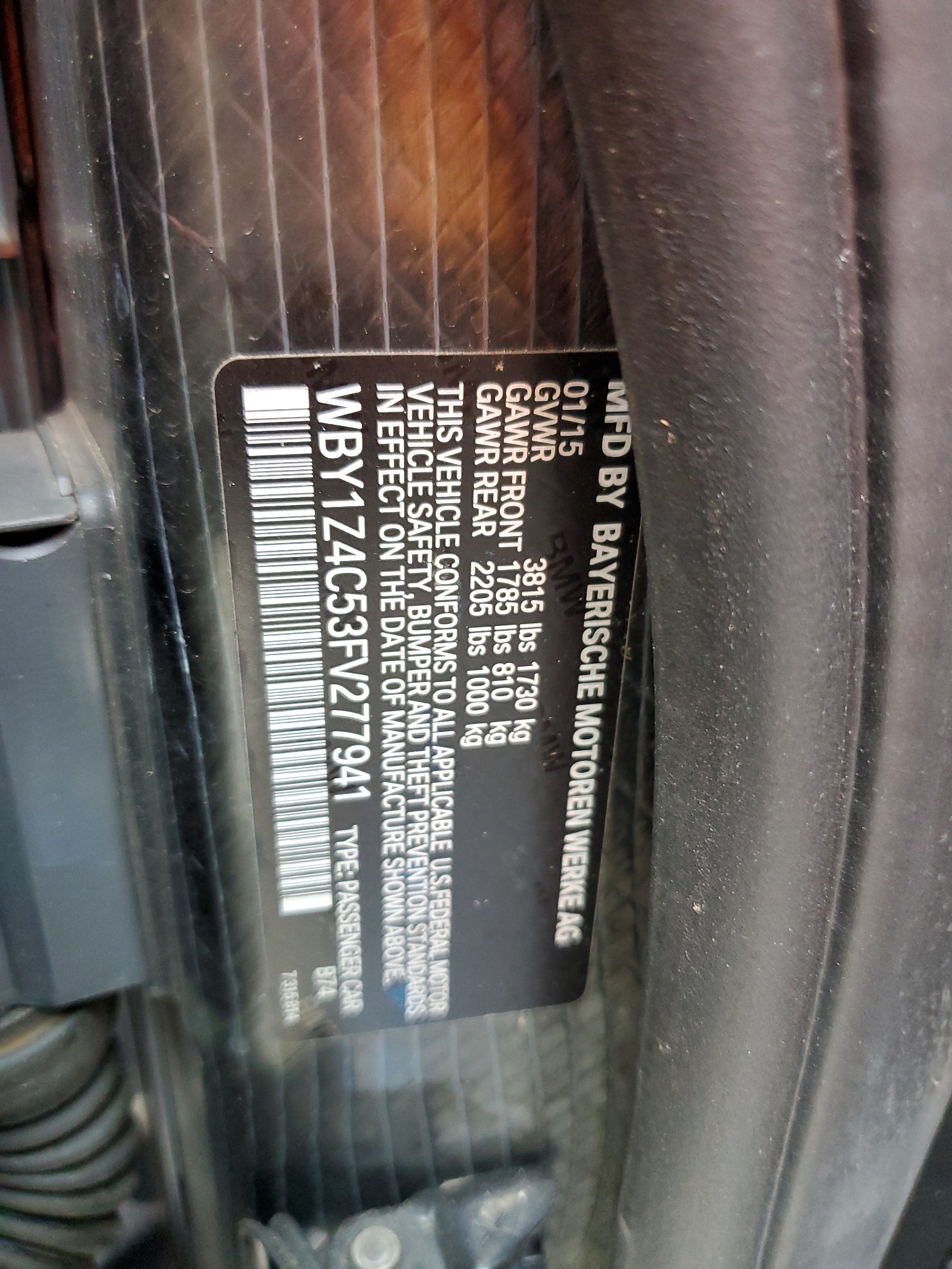 WBY1Z4C53FV277941 2015 BMW I3 Rex