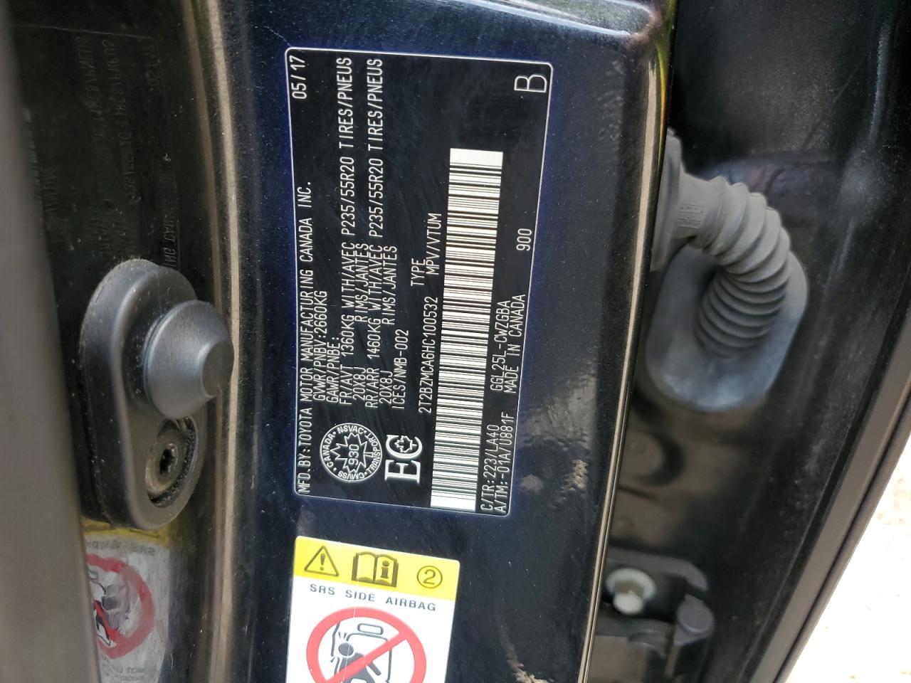 2017 Lexus Rx 350 Base VIN: 2T2BZMCA6HC100532 Lot: 61941554