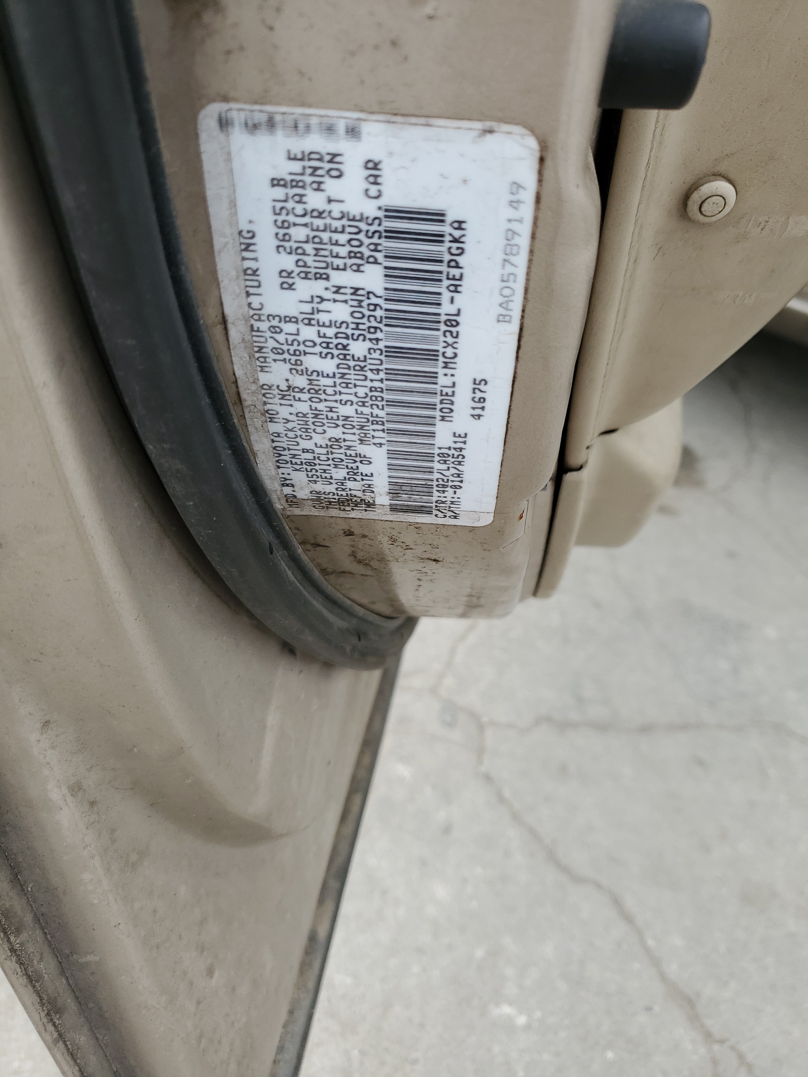 4T1BF28B14U349297 2004 Toyota Avalon Xl