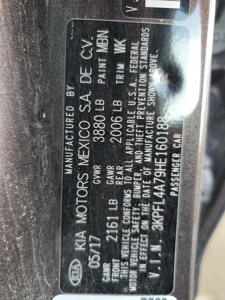 2017 Kia Forte Lx VIN: 3KPFL4A79HE160188 Lot: 65533314