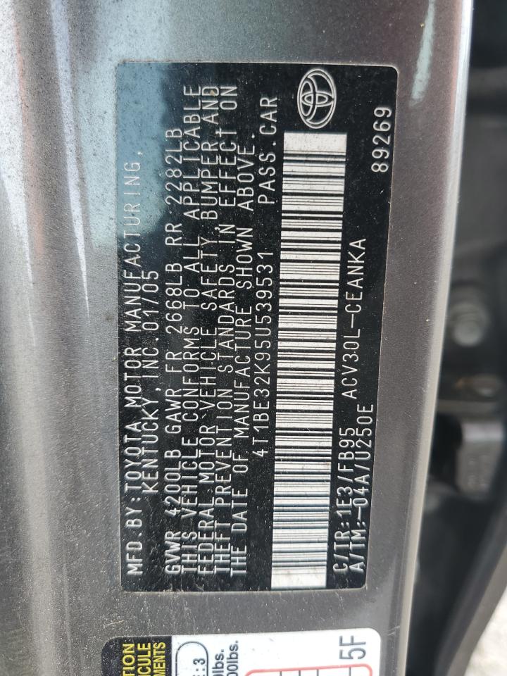 2005 Toyota Camry Le VIN: 4T1BE32K95U539531 Lot: 62695434