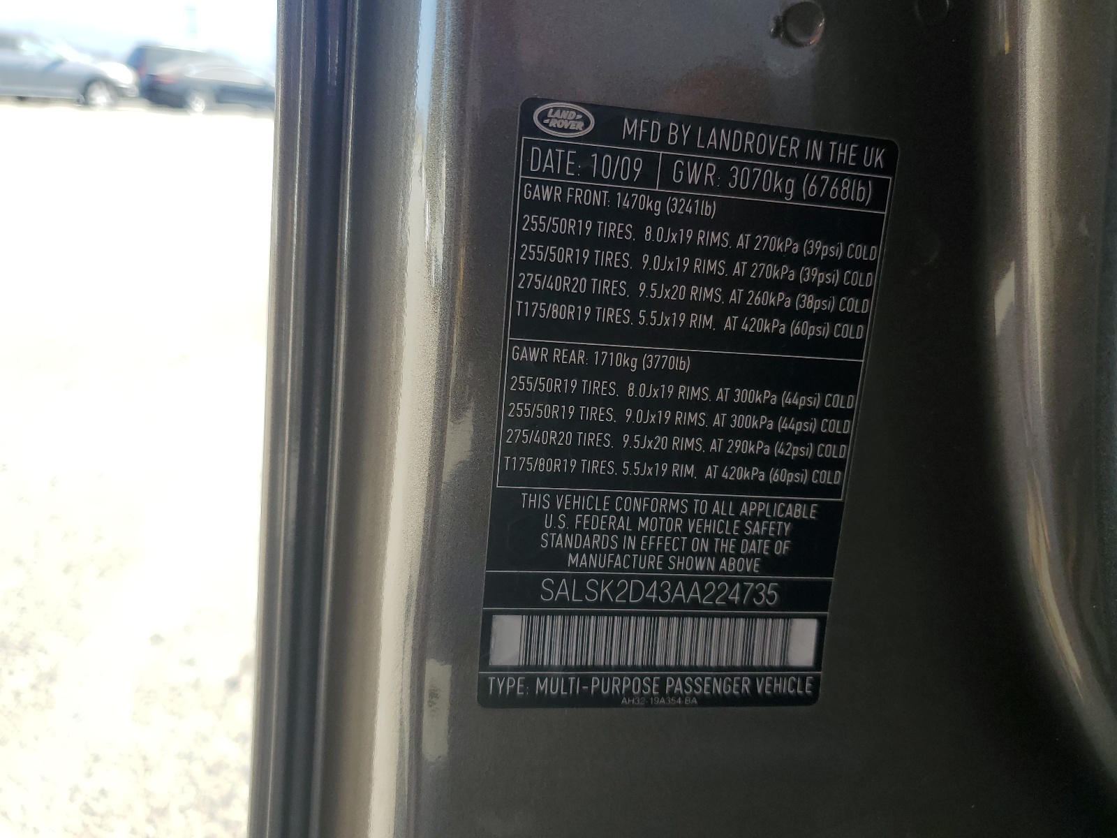 SALSK2D43AA224735 2010 Land Rover Range Rover Sport Lux