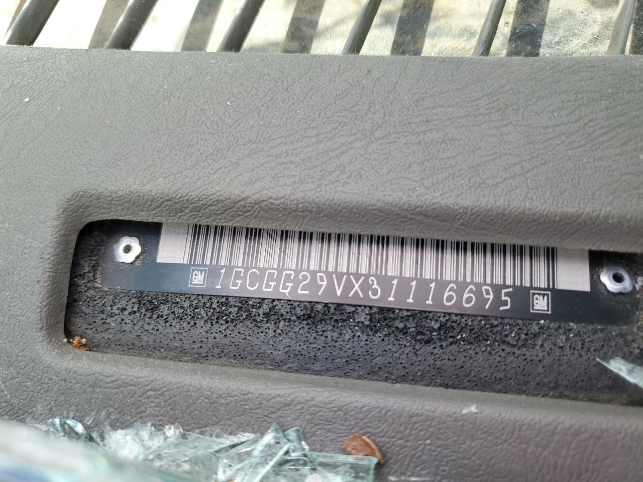 2003 Chevrolet Express G2500 VIN: 1GCGG29VX31116695 Lot: 63321154