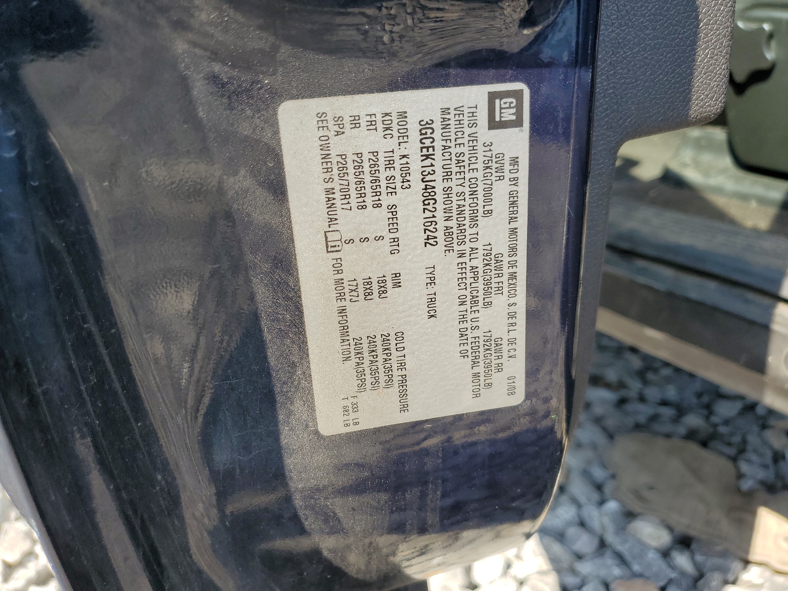 3GCEK13J48G216242 2008 Chevrolet Silverado K1500