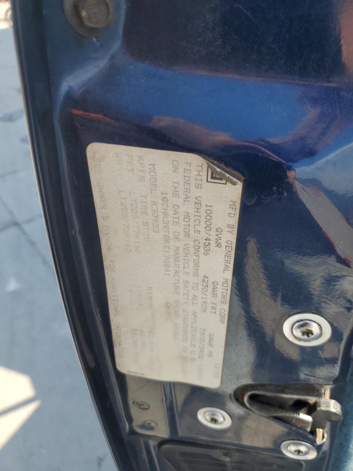 1994 Chevrolet Gmt-400 K3500 VIN: 1GCHK39F8RE170841 Lot: 63144414