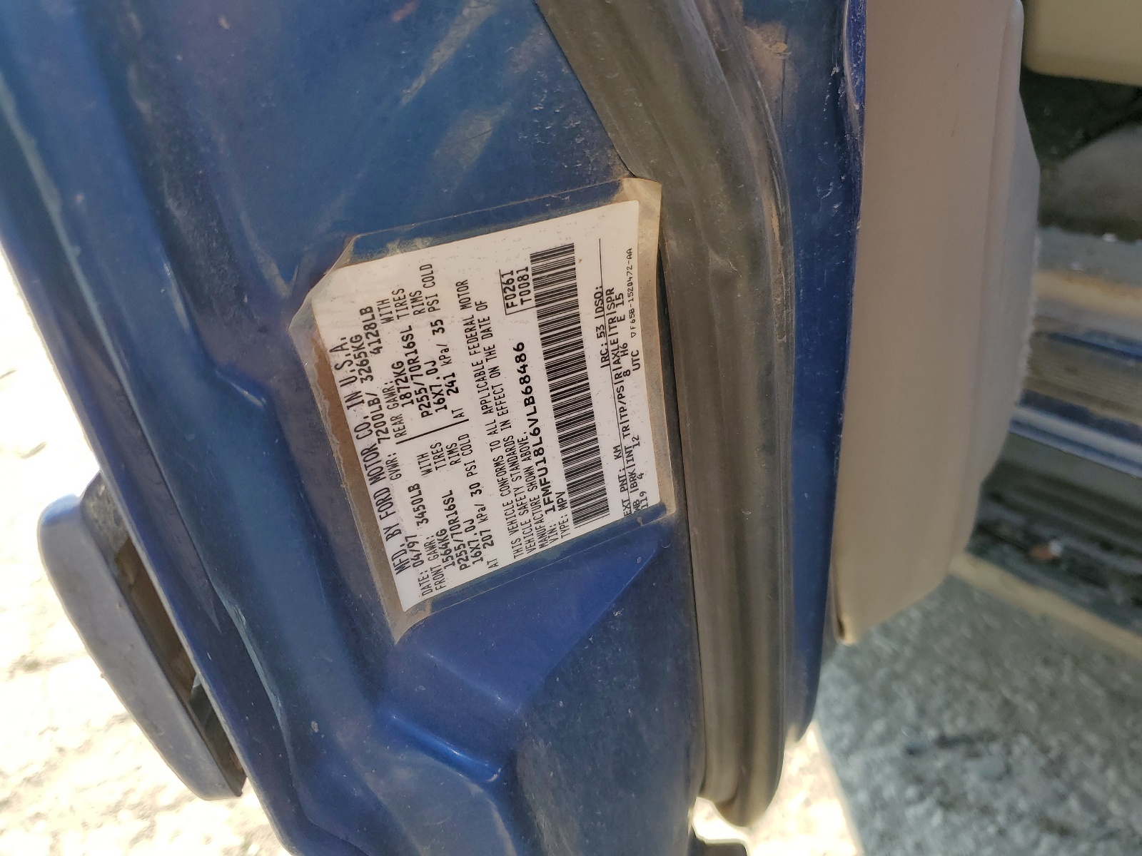 1FMFU18L6VLB68486 1997 Ford Expedition