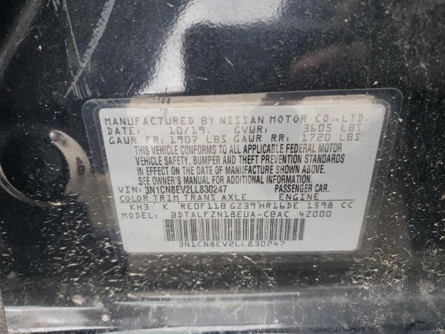 3N1CN8EV2LL830247 Nissan Versa SV 12