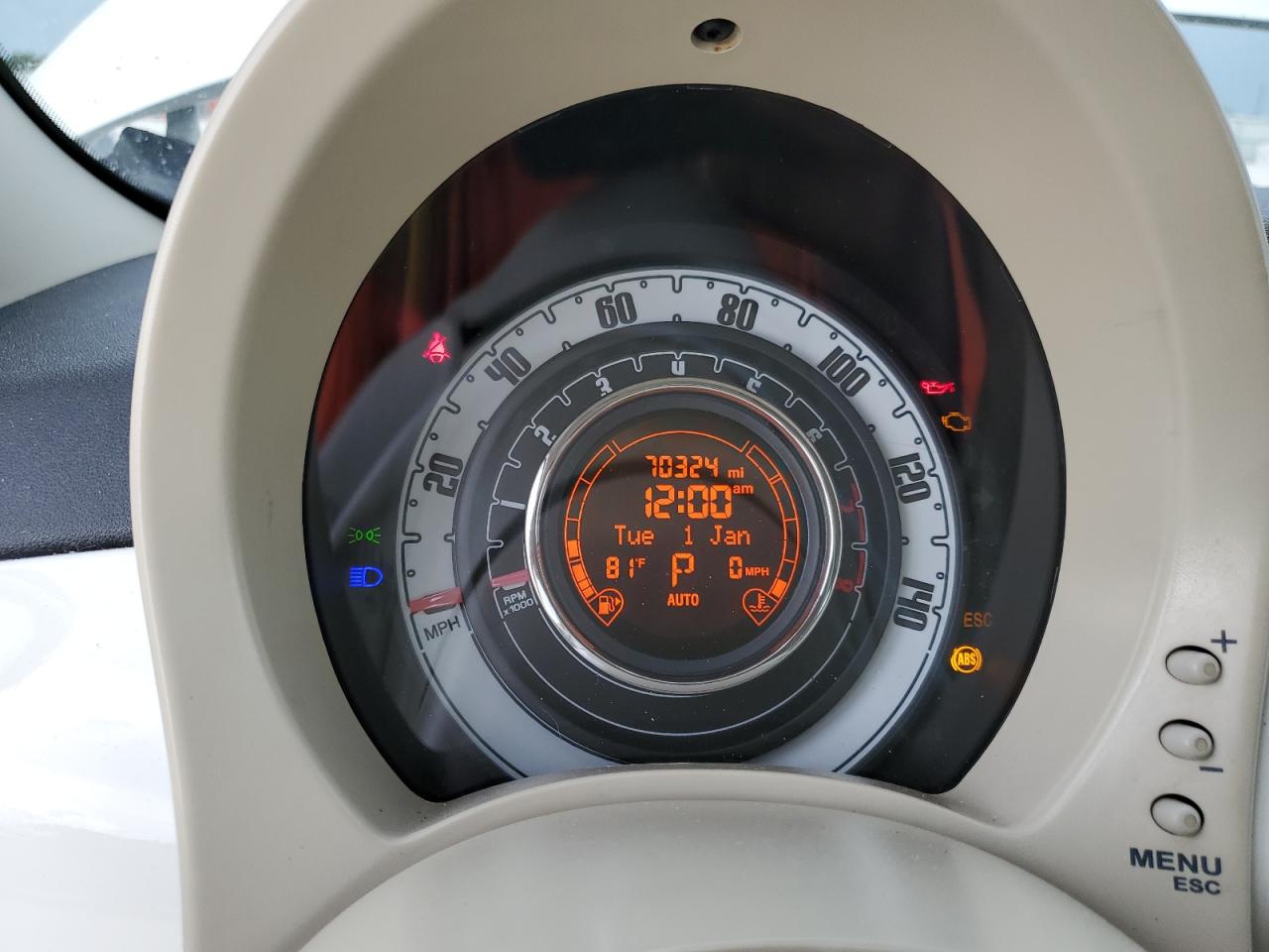 2012 Fiat 500 Lounge VIN: 3C3CFFER4CT328507 Lot: 63981984