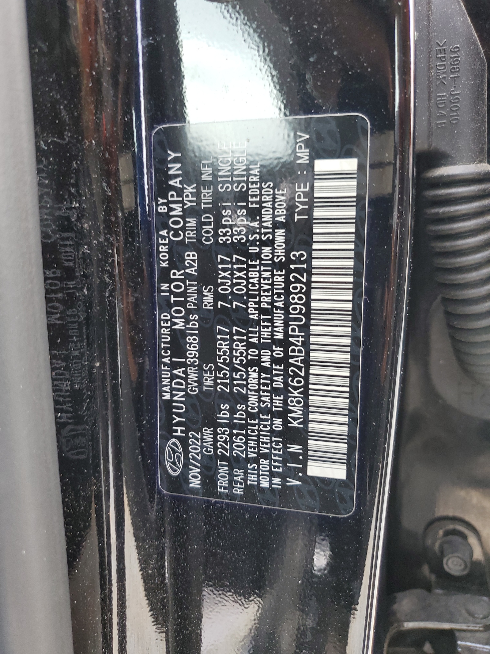 KM8K62AB4PU989213 2023 Hyundai Kona Sel