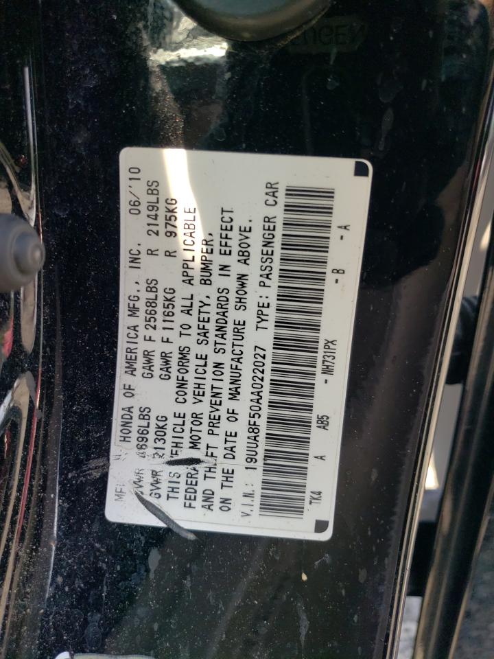 2010 Acura Tl VIN: 19UUA8F50AA022027 Lot: 63635164