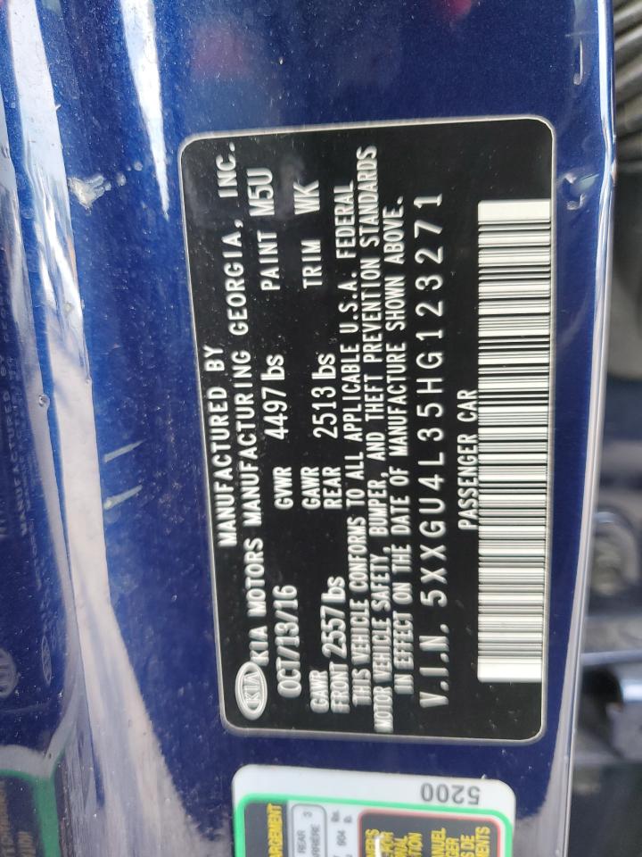 2017 Kia Optima Ex VIN: 5XXGU4L35HG123271 Lot: 63359094