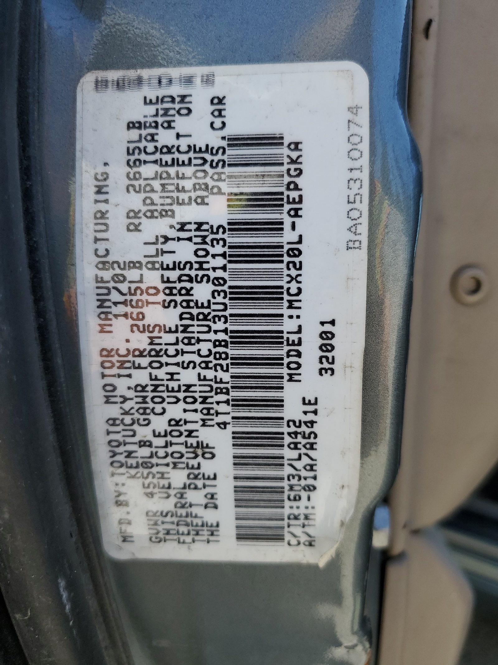 4T1BF28B13U301135 2003 Toyota Avalon Xl