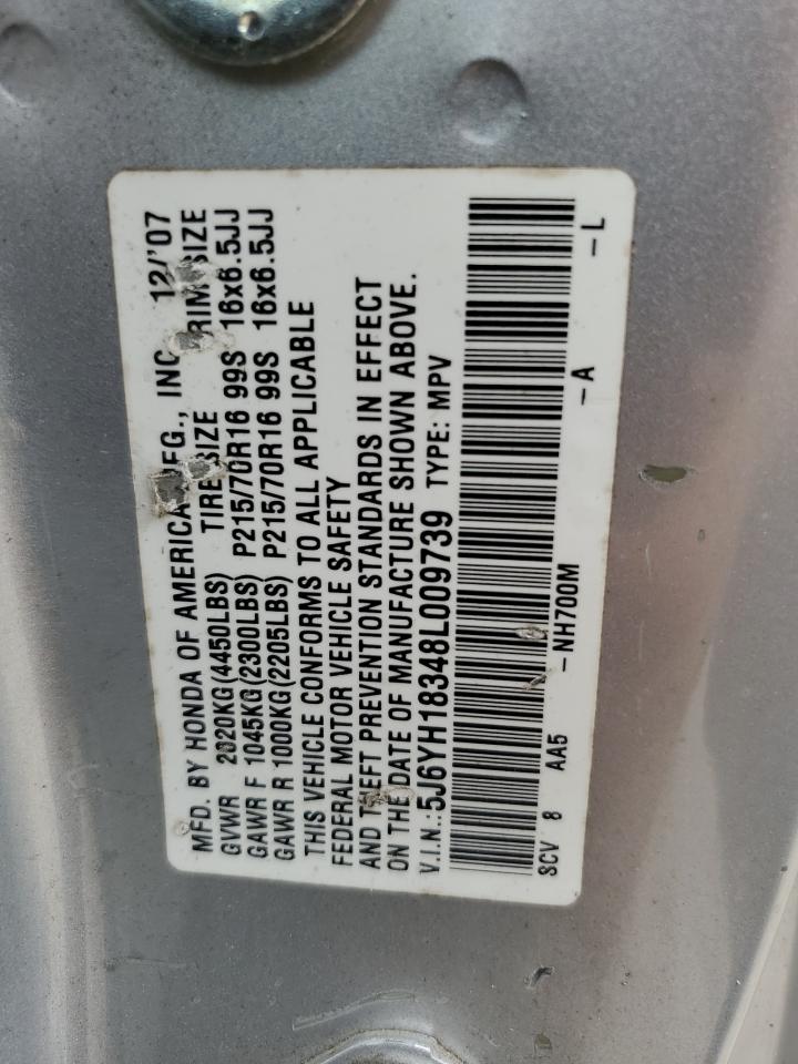 2008 Honda Element Lx VIN: 5J6YH18348L009739 Lot: 64413654