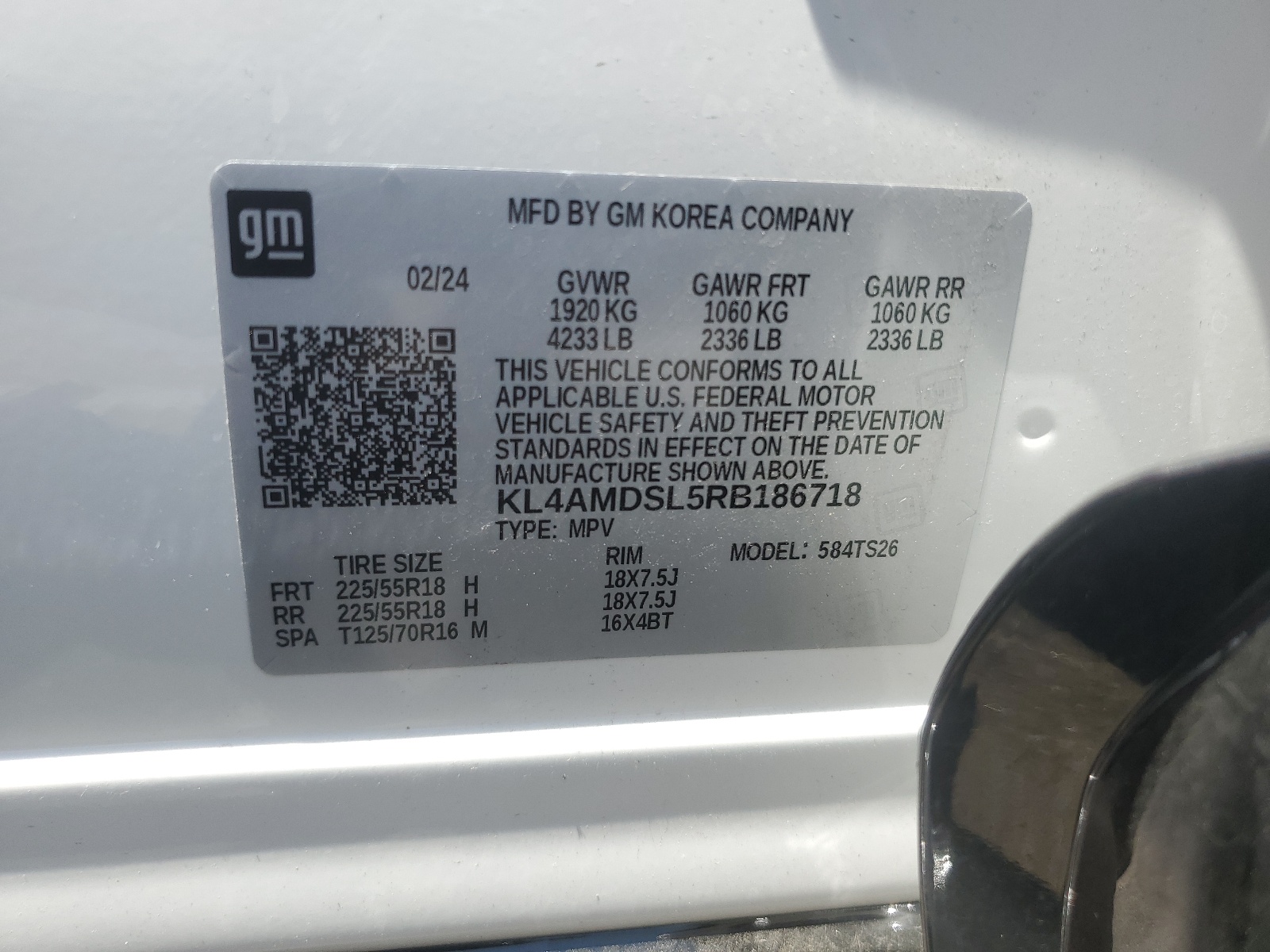 KL4AMDSL5RB186718 2024 Buick Encore Gx Sport Touring