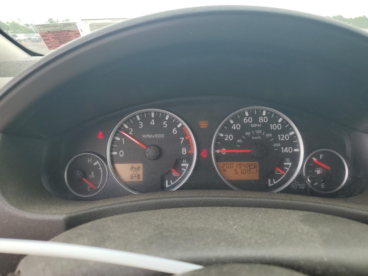 2008 Nissan Pathfinder S VIN: 5N1AR18B98C619689 Lot: 65494525
