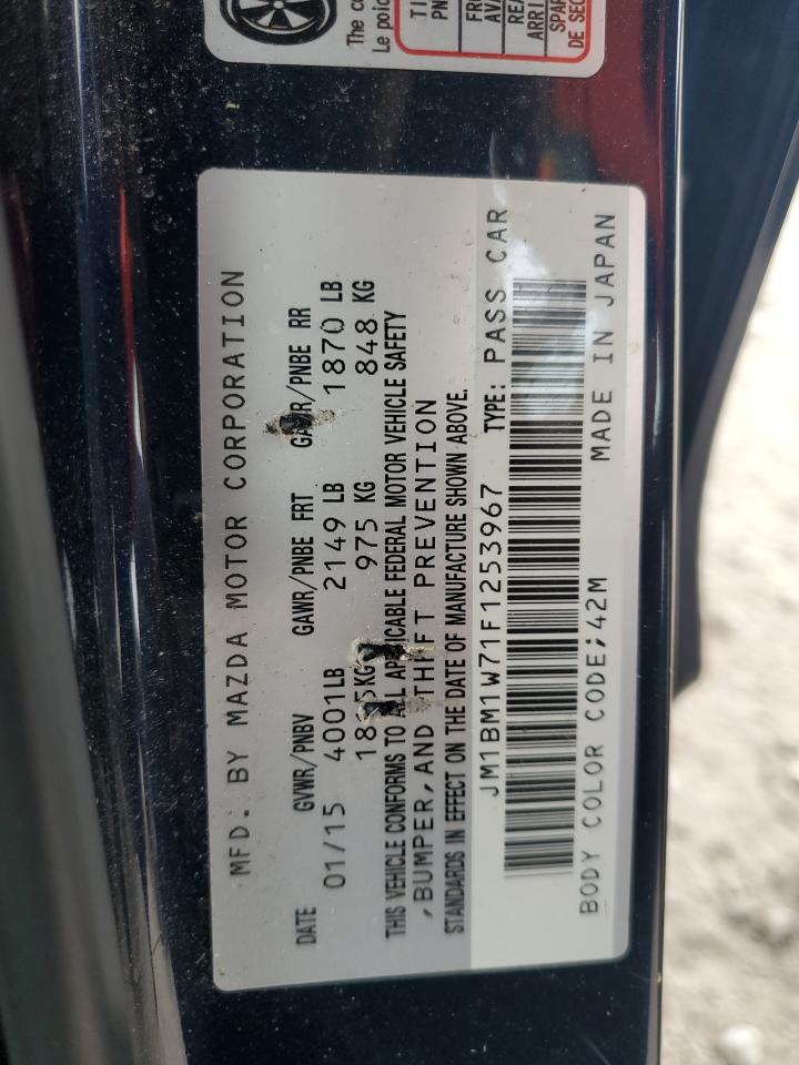 2015 Mazda 3 Grand Touring VIN: JM1BM1W71F1253967 Lot: 64175954