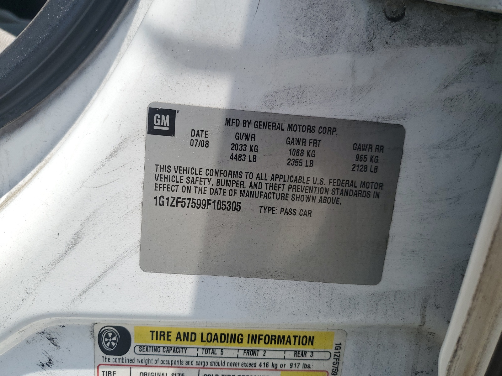 1G1ZF57599F105305 2009 Chevrolet Malibu Hybrid