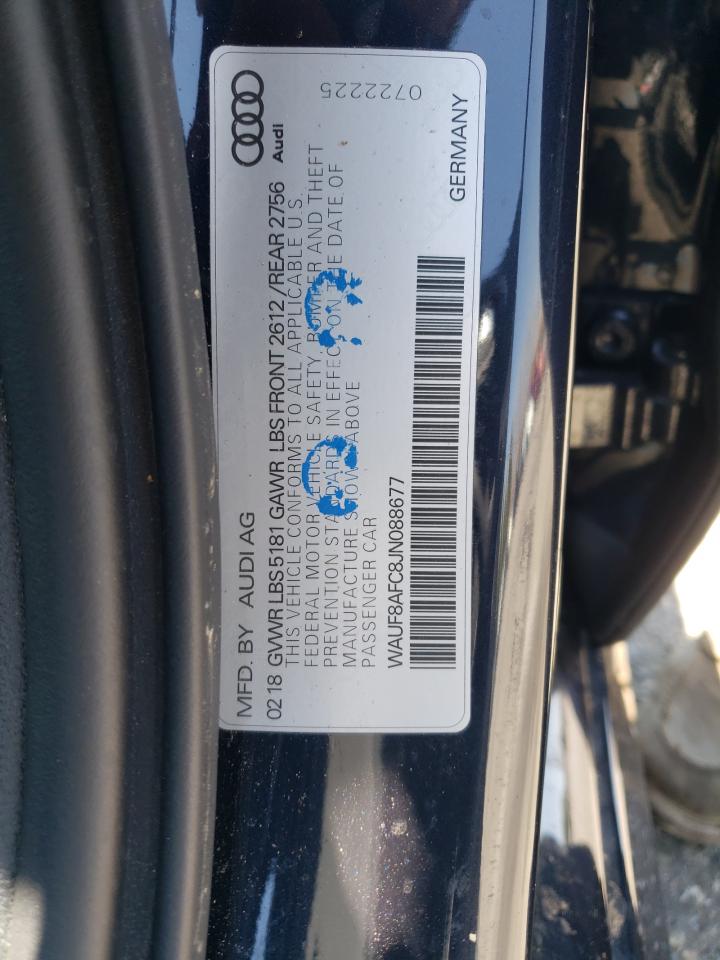 2018 Audi A6 Premium VIN: WAUF8AFC8JN088677 Lot: 65417854
