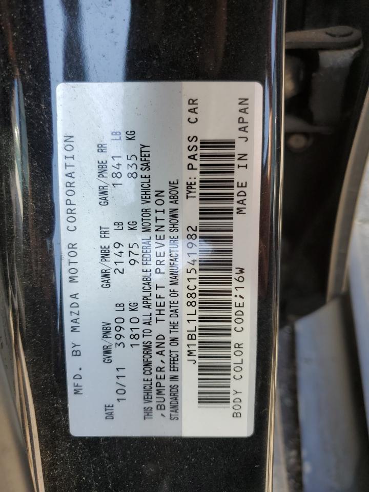 2012 Mazda 3 I VIN: JM1BL1L88C1541982 Lot: 63437024