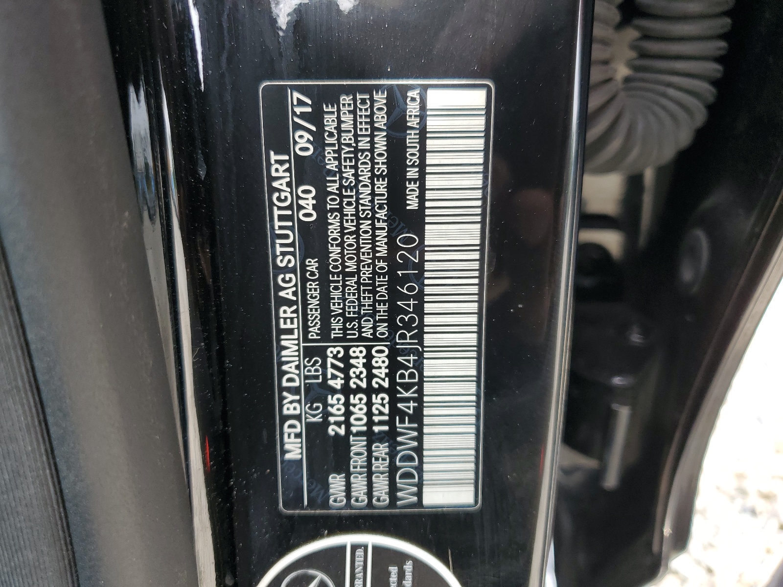 WDDWF4KB4JR346120 2018 Mercedes-Benz C 300 4Matic