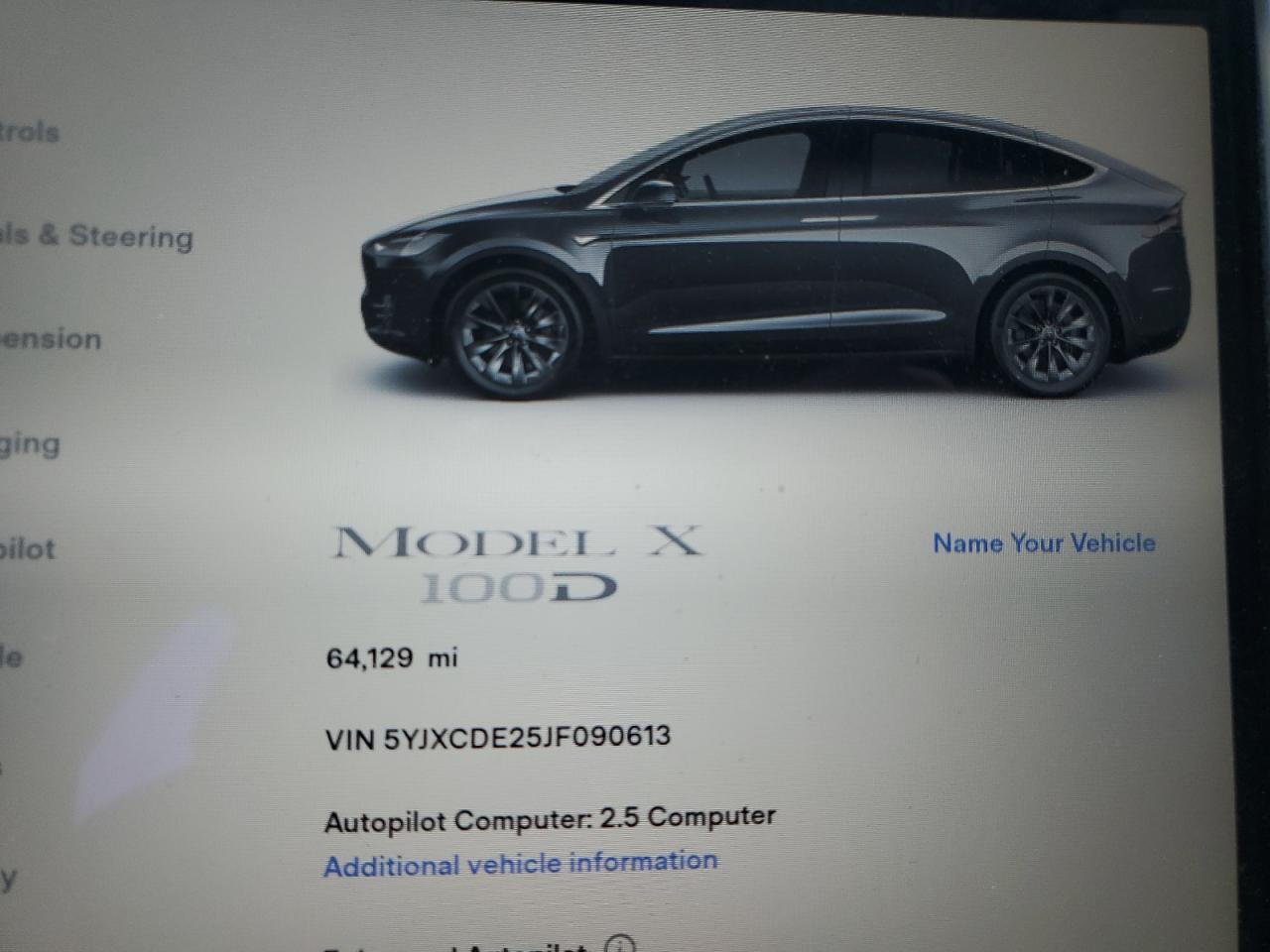 2018 Tesla Model X VIN: 5YJXCDE25JF090613 Lot: 64055014